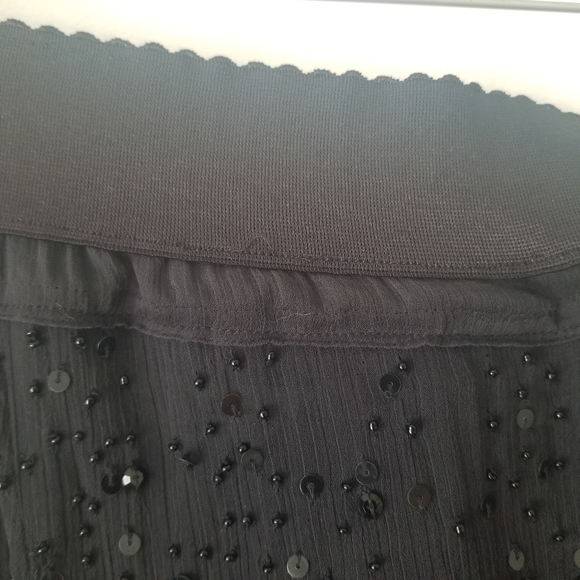 Soft Surroundings Black Beaded Plus Size Maxi Skirt 3X - Picture 13 of 16